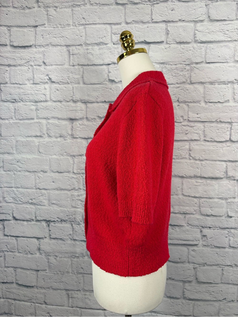 Mark & spencer Cotton Rich Textured Cropped Cardigan size M - Picture 5 of 9